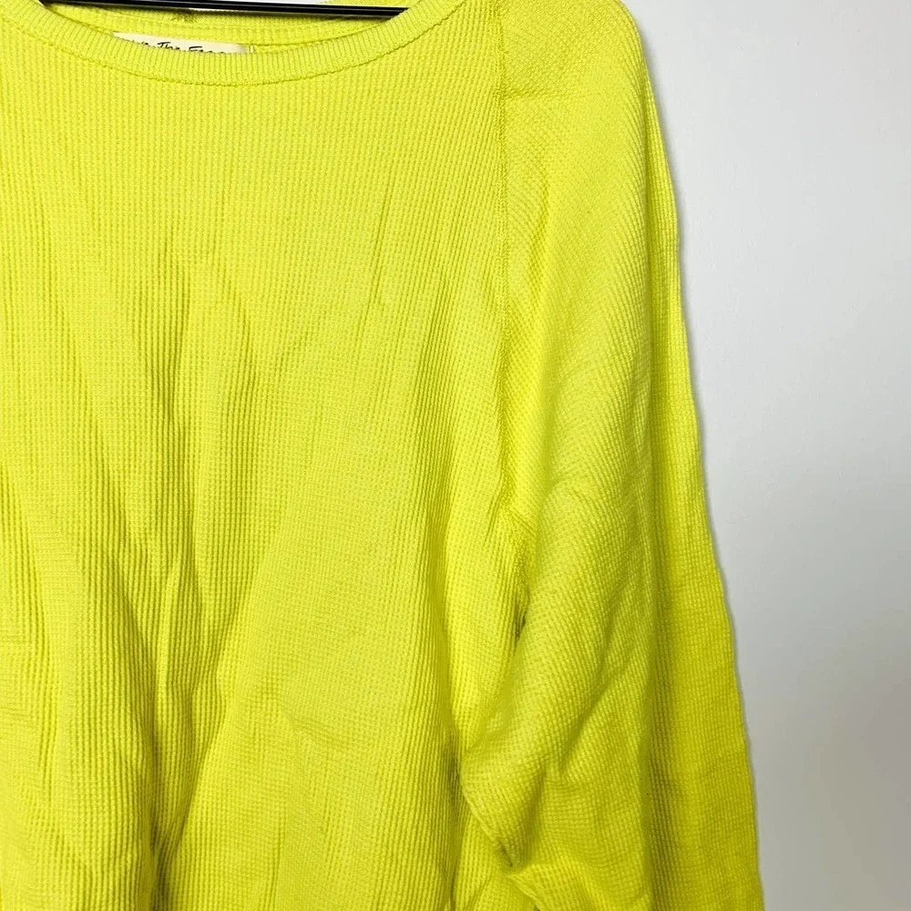 Free People NWT Tunic Oversized Long Sleeve Amelia Thermal Knit Top Size Small